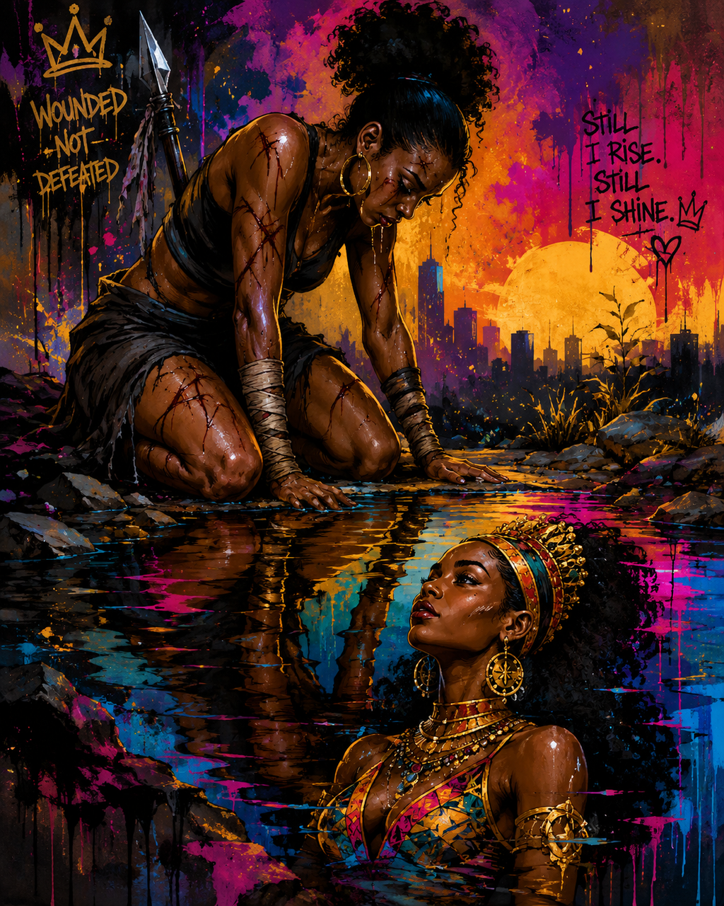 Wounded But Not Defeated Art Print 13x19