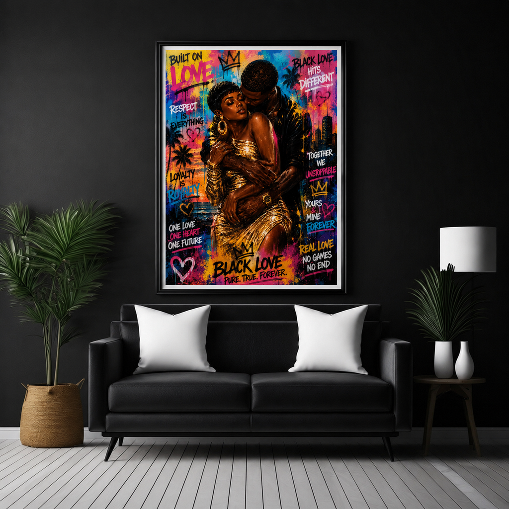 Black Love Wall Art