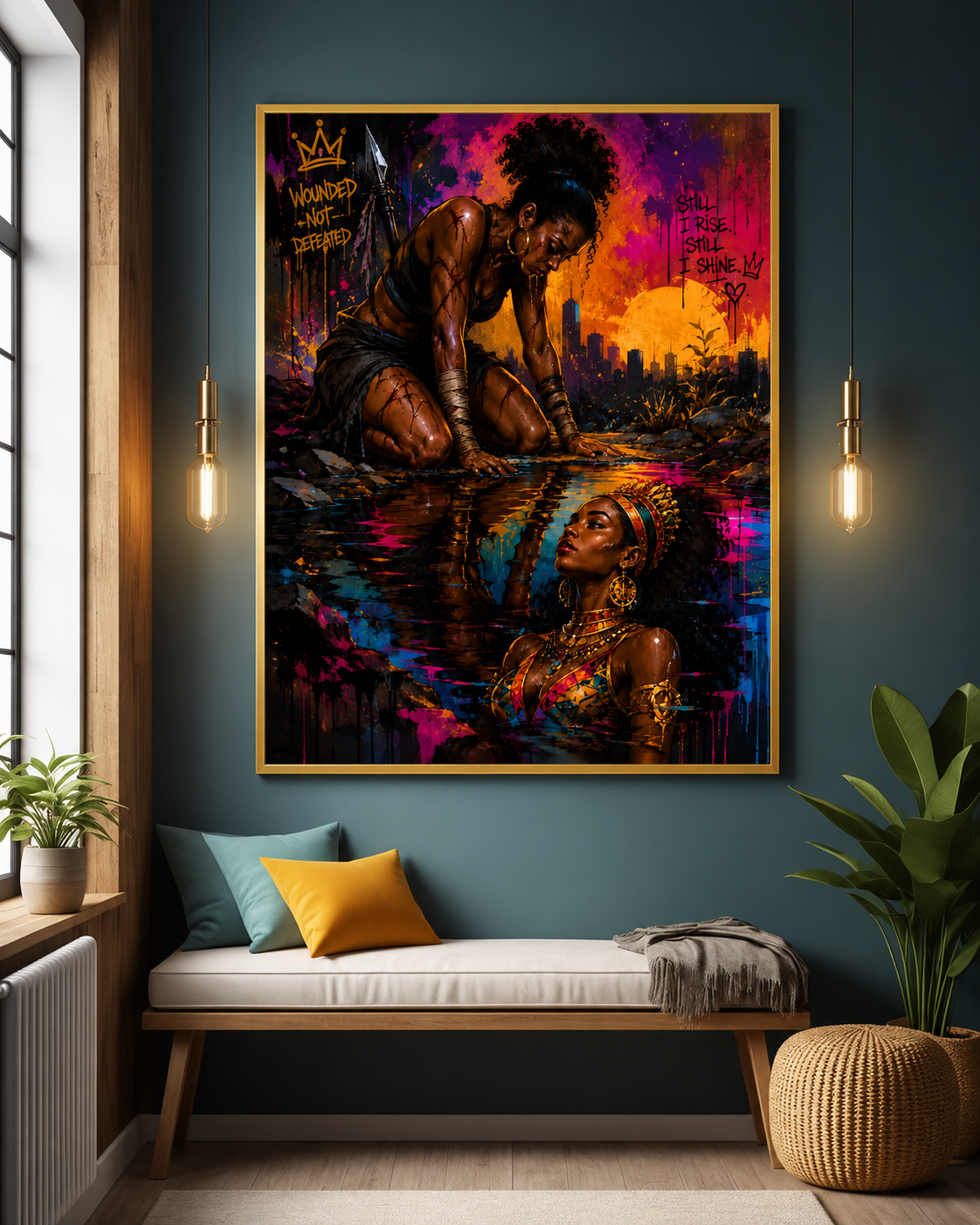Wounded But Not Defeated Art Print 13x19