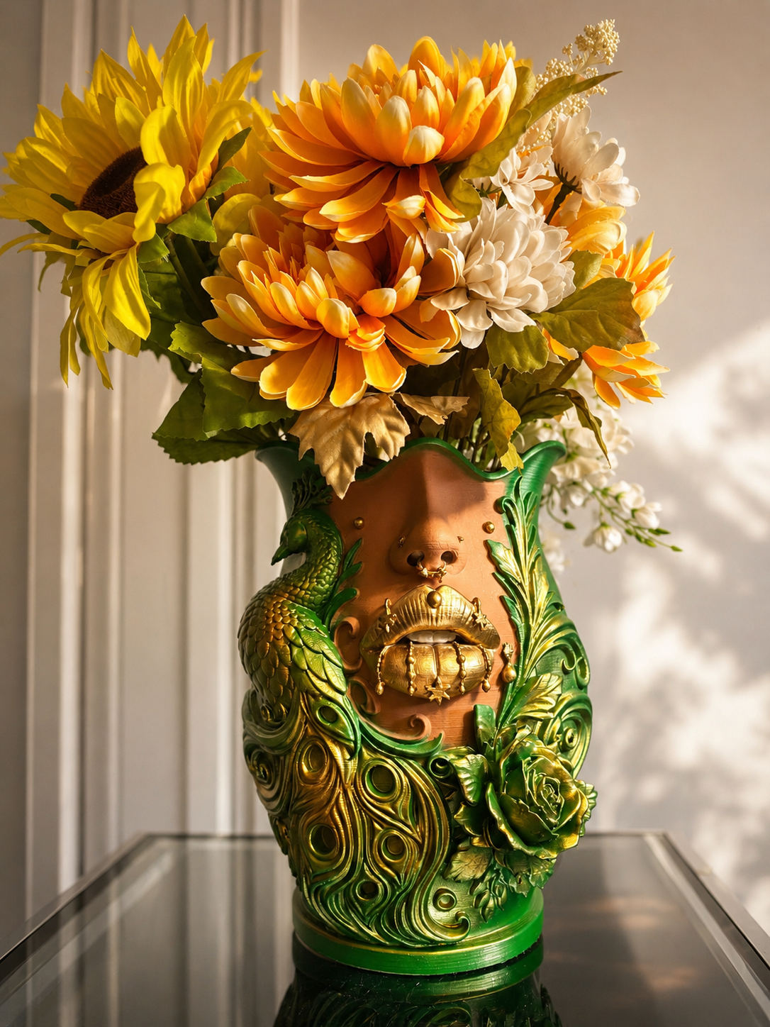 The Emerald Empress( with Flowers)