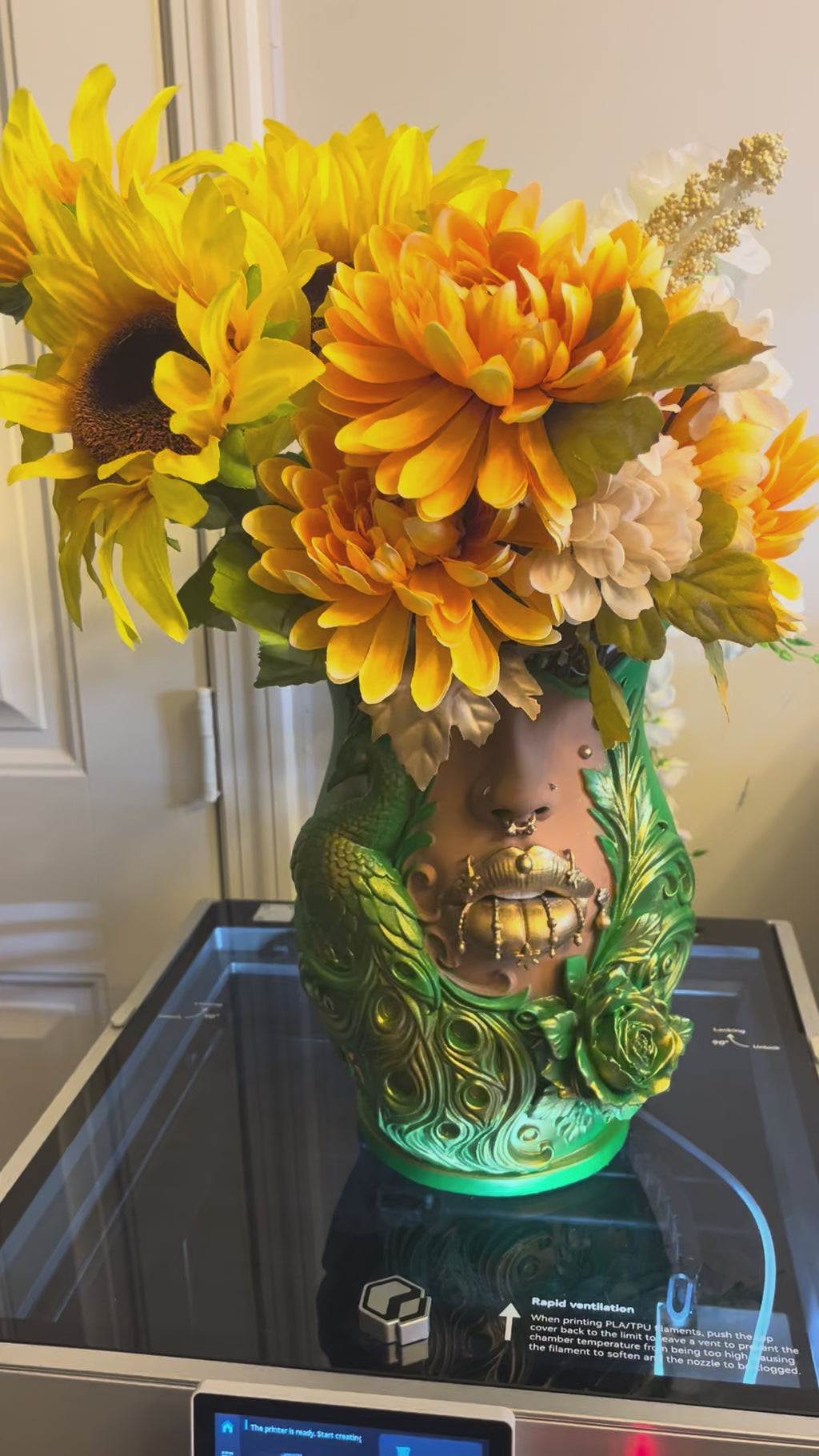 The Emerald Empress( with Flowers)